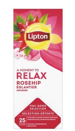 25 theezakjes lipton rozebottel thee builtjes