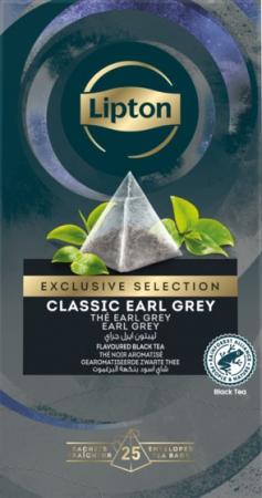 25 theezakjes Lipton Exclusive Earl Grey piramide