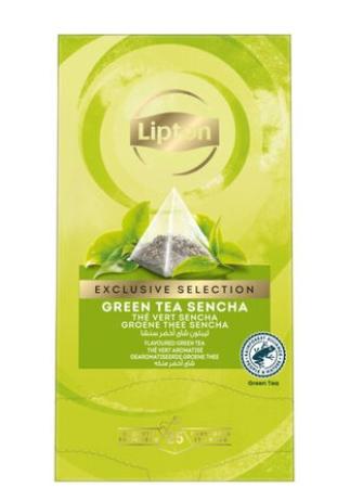 25 theezakjes Lipton Exclusive GreenTea Sencha pir