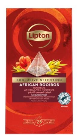 25 theezakjes Lipton Exclusive Rooibos piramide