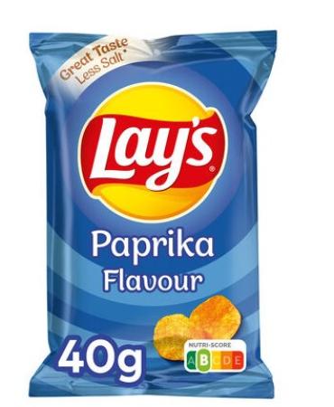 20 zakjes chips Lay's Paprika 40 gr