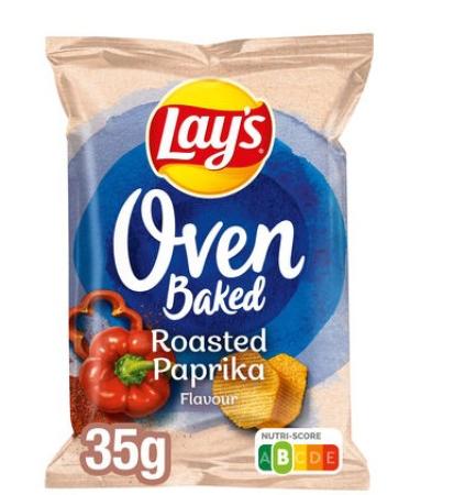 20 zakjes chips Lay's Oven Baked  Paprika 35 gr