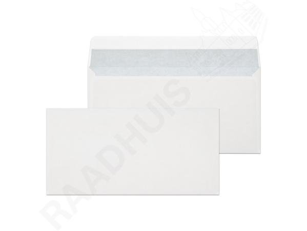 25 envelop raadhuis 110 x 220 mm zv strip wit