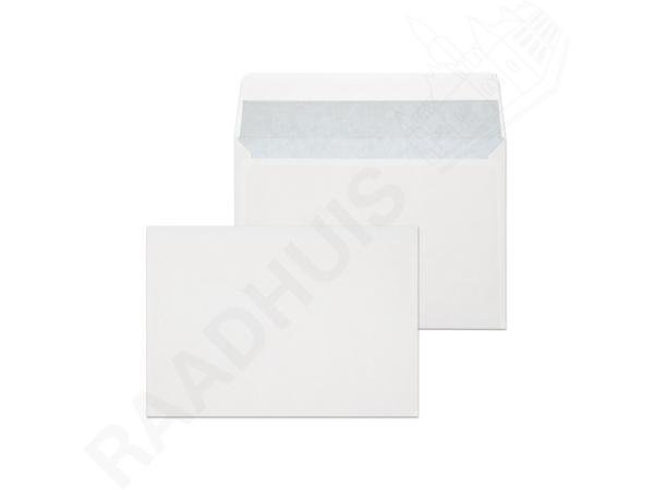 25 envelop raadhuis 114 x 164 mm zv strip wit