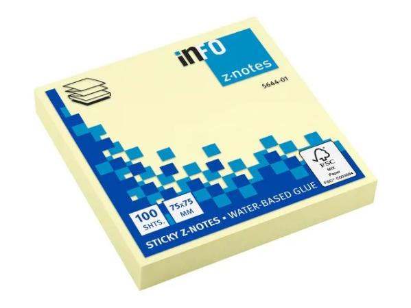 info notes Z-notes geel 75 x 75 mm