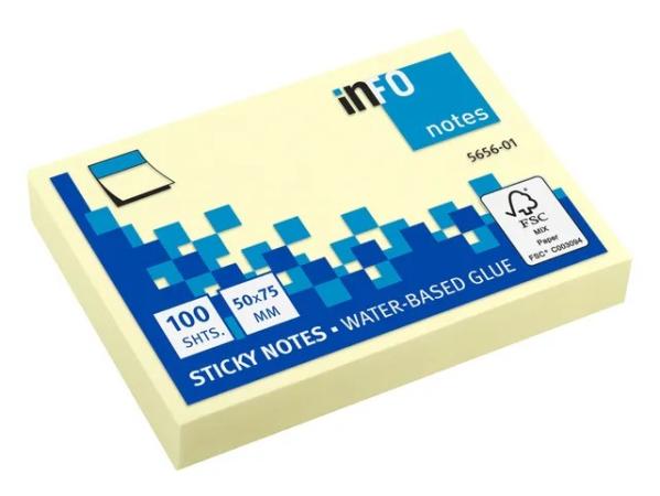 info notes geel 50 x 75 mm