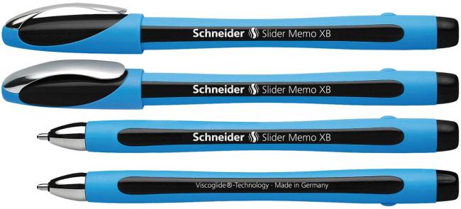 balpen schneider slider memo xb zwart
