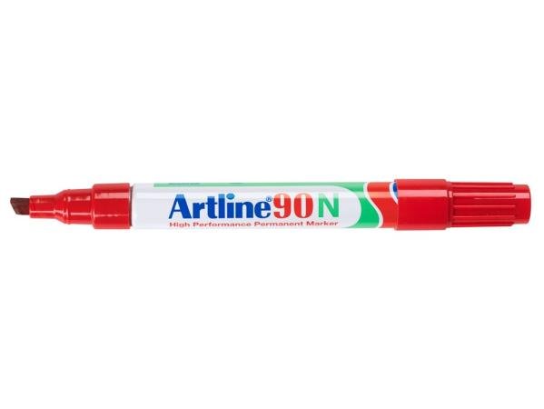 alcoholstift artline 90 rood schuine punt 2-5 mm