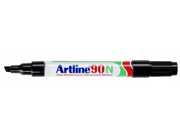 alcoholstift artline 90 zwart schuine punt 2-5 mm