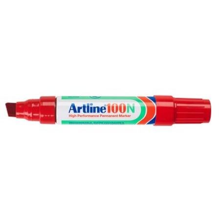 alcoholstift artline 100 rood schuine brede punt