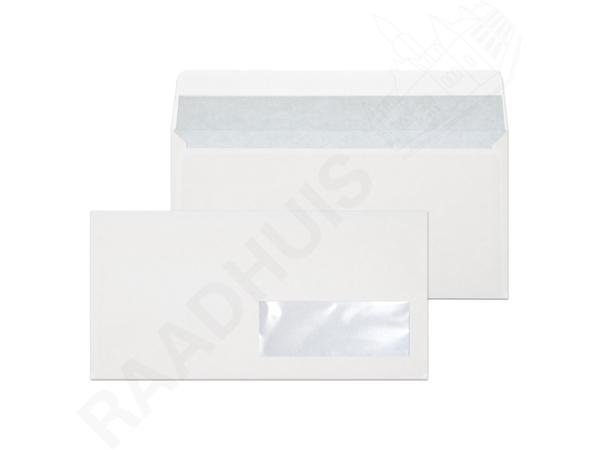 25 envelop raadhuis 110 x 220 mm mv strip wit