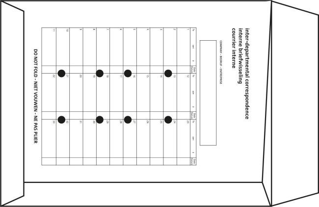125 interne estafette envelop 250x350mm+sluitkoord