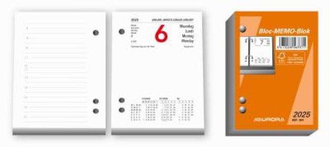 memoblok 84 x 120 mm tweetalig 1d/p