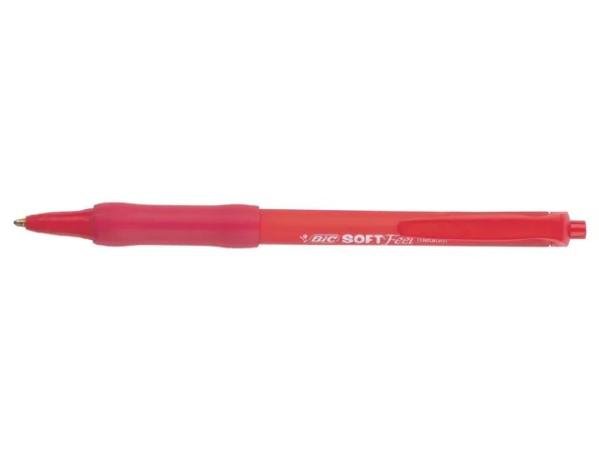 balpen bic soft feel clic grip rood