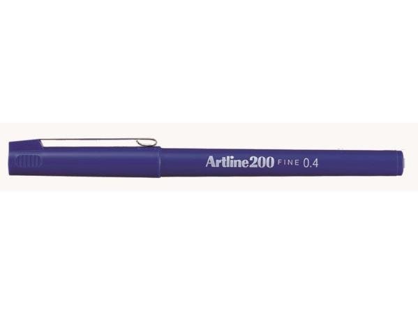 artline 200 blauw fineliner 0.4 mm