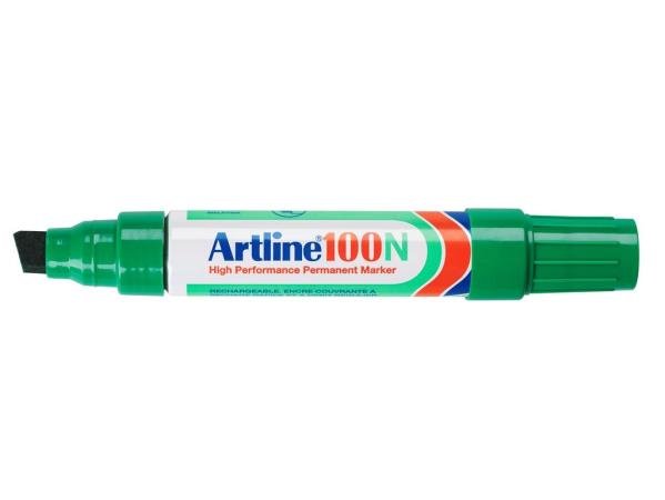 alcoholstift artline 100 groen schuine brede punt