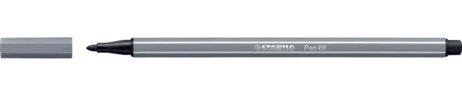 kleurstiften stabilo pen 68 donkergrijs