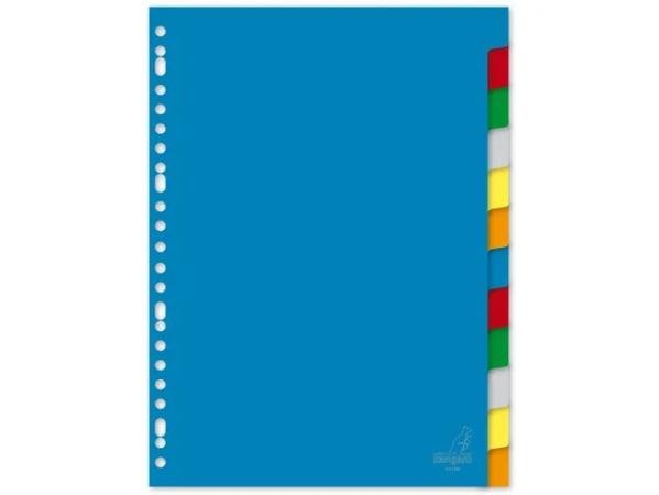 tabbladen kangaro A4 plastiek 12 tabs gekleurd