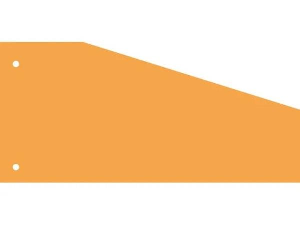 100 trapezium tabbladen kangaro oranje