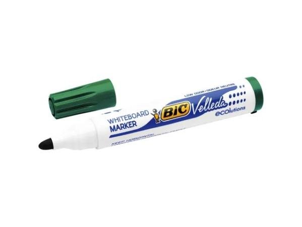 witbordstift bic velleda 1701 eco ronde punt groen
