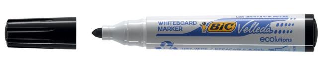 witbordstift bic velleda 1701 eco ronde punt zwart