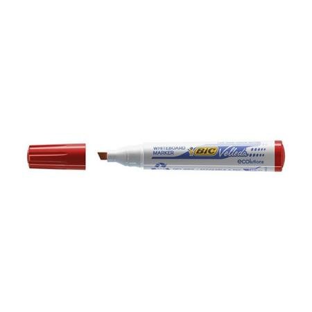 witbordstift bic velleda 1751 schuine punt rood