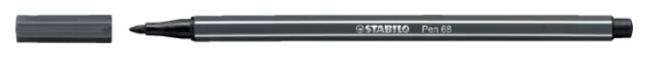kleurstiften stabilo pen 68 diep koud grijs