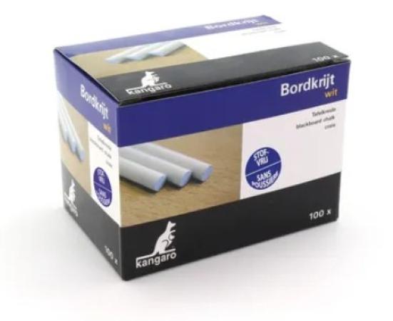 doos 100 stuks bordkrijt Kangaro wit stofvrij