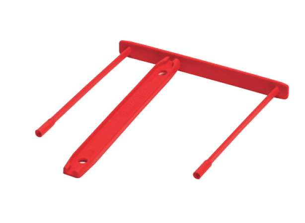100 x archiefbinder rood 85 mm e-clip fellowes pp
