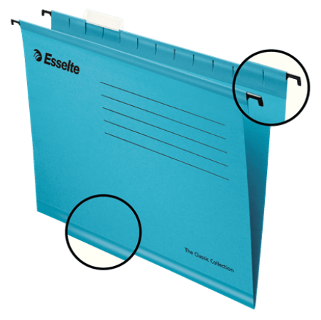 25 hangmap ess classic blauw 330 mm v bodem lade