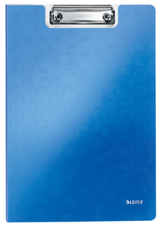 klemplaat met omslag leitz A4 Wow blauw