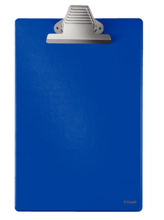 klemplaat esselte zonder omslag zware klem blauw