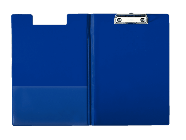 klemplaat esselte met omslag  blauw A4