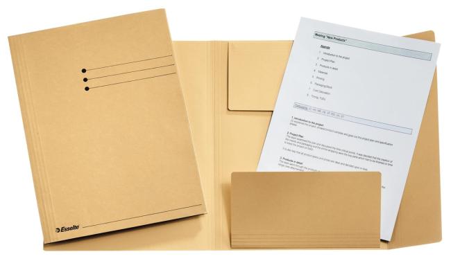 50 map 3 kleppen 275gr 318 x 240 mm A4 gems essel