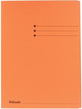 50 map 3 kleppen 275gr 318 x 240 mm A4 oranje esse