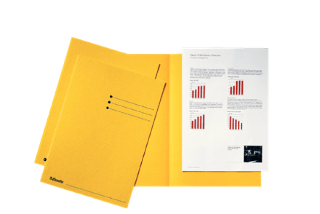 100 chemisen 220 x 315 mm A4 180 gr esselte geel