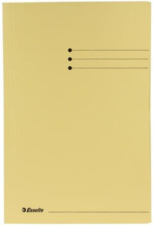 pk 50 map 3 kleppen karton 233 x 350mm folio geel