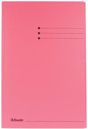 pk 50 map 3 kleppen karton 233 x 350mm folio roze