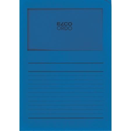 ds 100 l-map met venster 120gr A4 Elco kobaltblauw