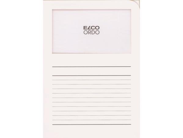 ds 100 l-map met venster 120 gr A4 Elco wit