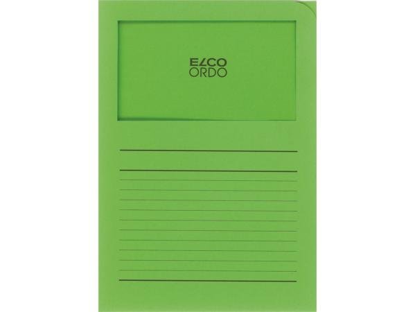 ds 100 l-map met venster 120 gr A4 Elco fel groen