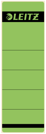 10 rugetiket leitz kort zelfklevend 61x190mm groen