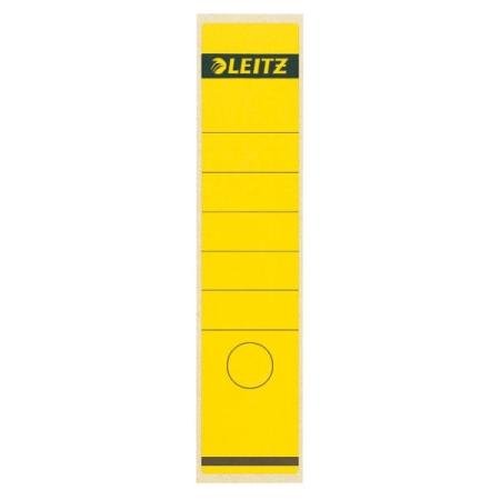 10 rugetiketten leitz lang zelfklev 61x285 mm geel