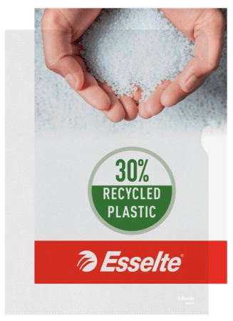 100 l-map esselte A4 gestructureerd transp 90 micr