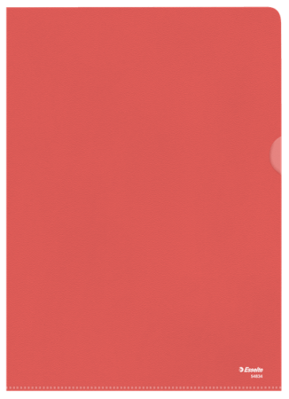 100 l-map esselte  A4 gestructureerd rood 105 mic