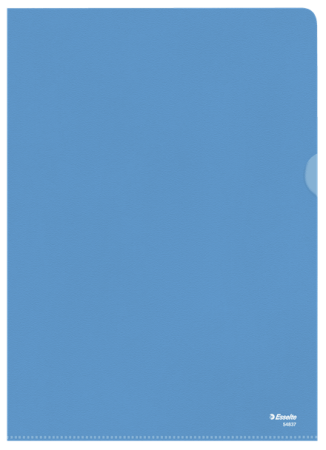 100 l-map esselte A4 gestructureerd blauw 105 mic