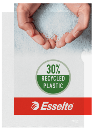 100 l-map esselte  A4 gestructureerd transp 85 mic