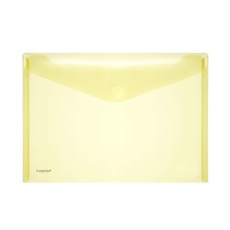 foldersys doc map + velcro A4 335 x 235 mm geel
