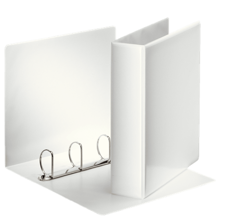 ringmap panorama A4 4 ringen rug 77 mm wit