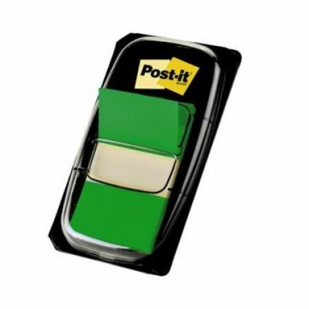 post-it brede index tabs groen 25 x 43 mm